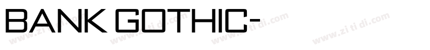 bank gothic字体转换